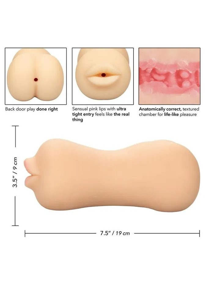 Stroke It Male Sex Toys Stroke It Realistic Dual Ended Stroker Mouth and Ass Stroke It Male Sex Toys Stroke It Realistic Dual Ended Stroker Mouth and Ass