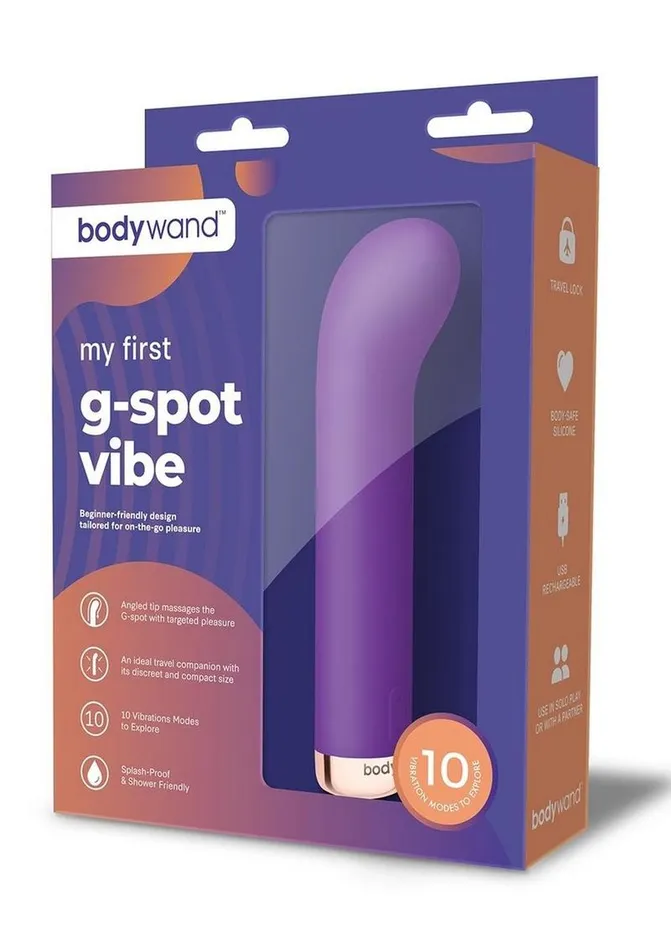 Vibrators Bodywand Bodywand My First GSpot Vibe Silicone Rechargeable Vibrator Vibrators Bodywand Bodywand My First GSpot Vibe Silicone Rechargeable Vibrator