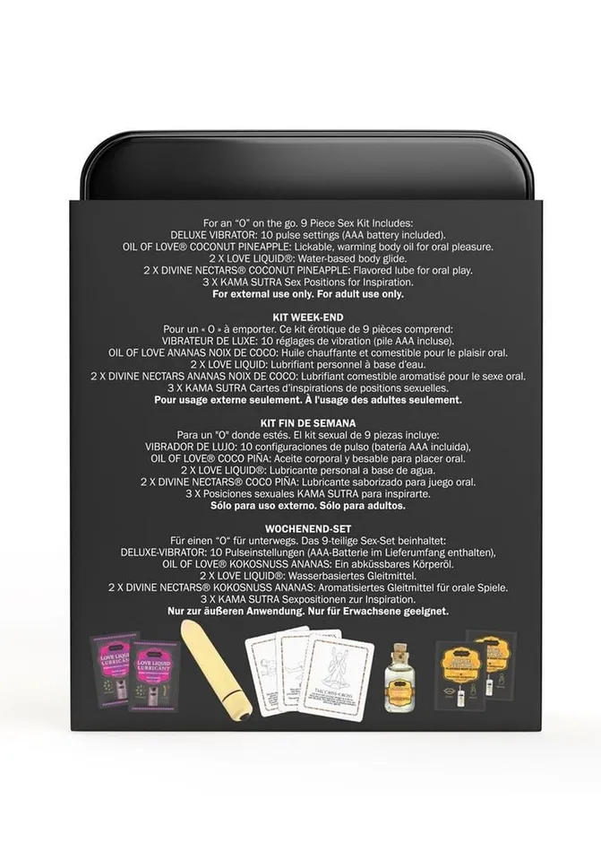 Vibrators Gift Sets and Travel Kits Kama Sutra Weekender Vibe Kit Coconut Pineapple