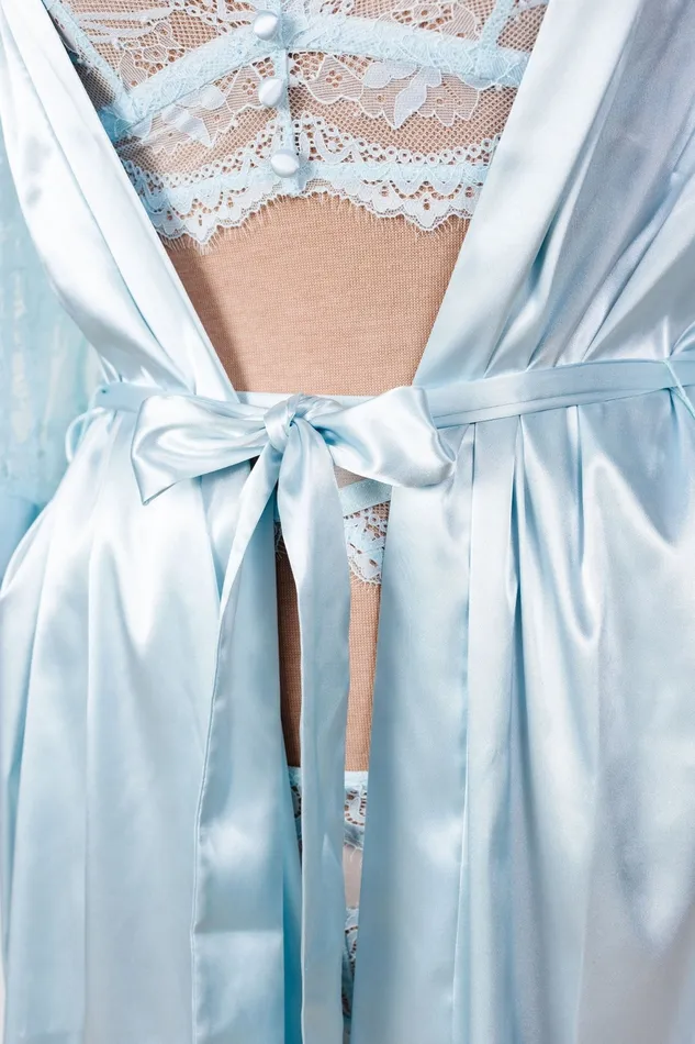 Vibrators Satin Eyelash Lace Robe Something Blue Mentionables Vibrators Satin Eyelash Lace Robe Something Blue Mentionables