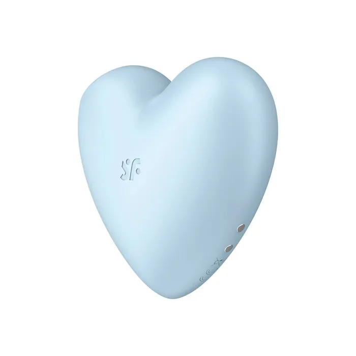 Vibrators Satisfyer Cutie Heart Air Pulse Stimulator Light Blue Satisfyer