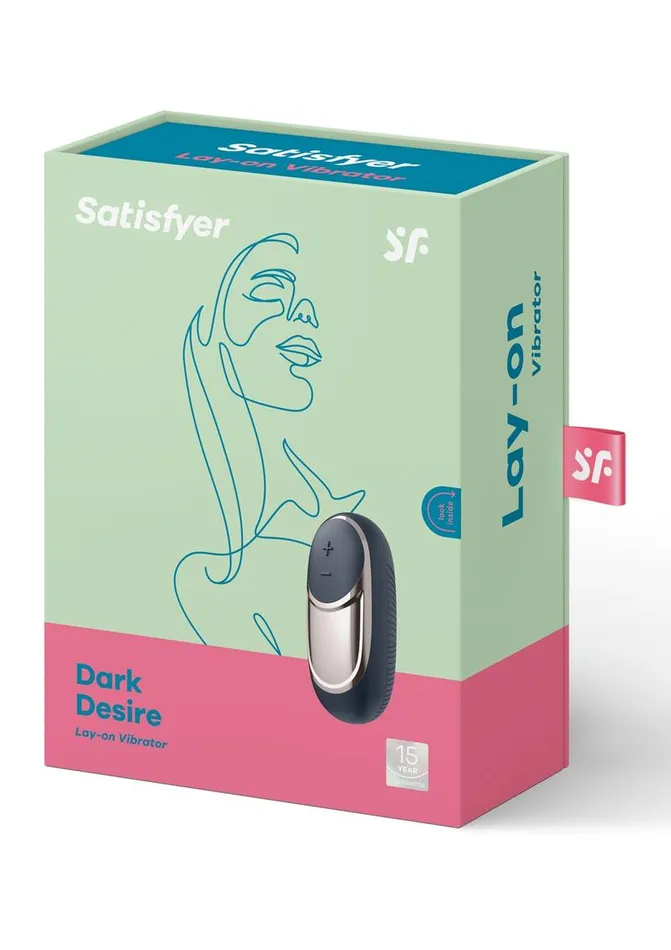 Vibrators Satisfyer LayOns Dark Desire Silicone Magnetic USB Recharge Vibrator Waterproof Satisfyer