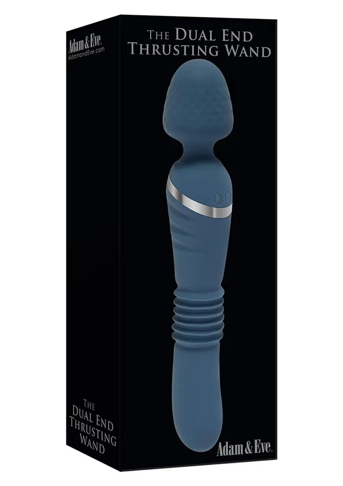 Adam and Eve Dual Ended Thrusting Wand Rechargeable Silicone Vibrator Adam and Eve Female Sex Toys