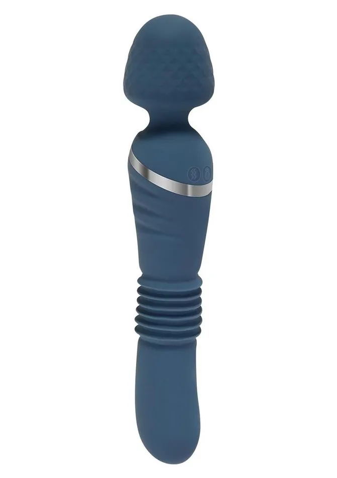 Adam and Eve Dual Ended Thrusting Wand Rechargeable Silicone Vibrator Adam and Eve Female Sex Toys