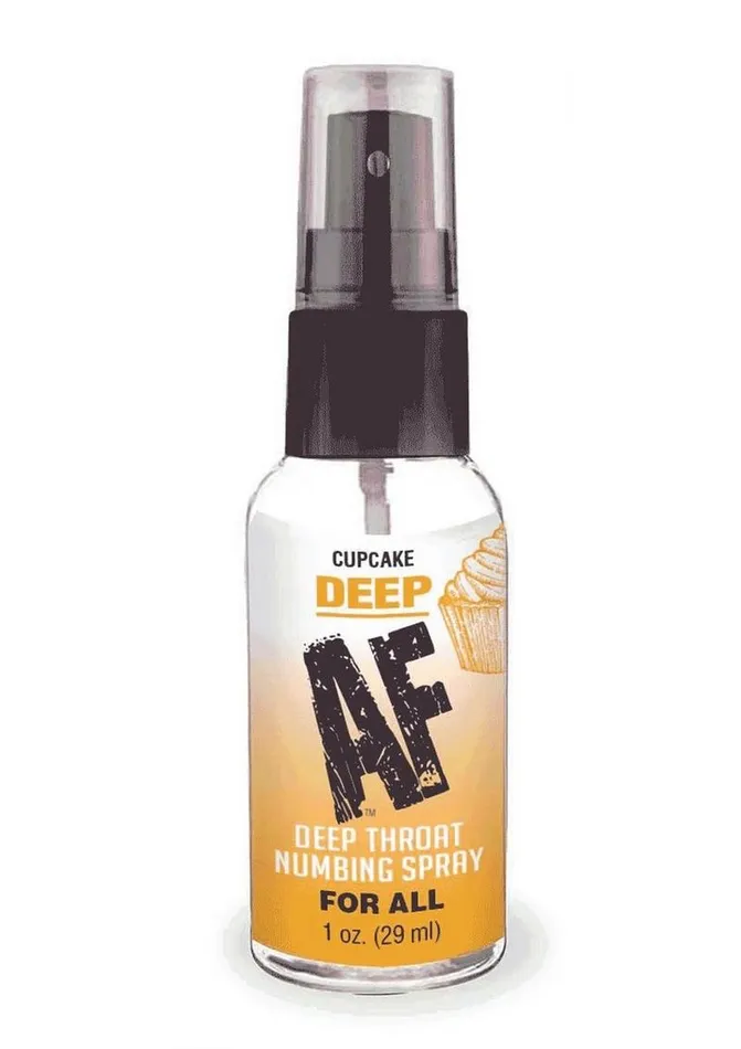 AF Male Sex Toys Deep AF Deep Throat Numbing Spray Cupcake