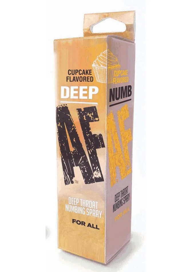 AF Male Sex Toys Deep AF Deep Throat Numbing Spray Cupcake