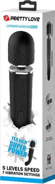 Anal Rechargeable Charming Massager Plus 114 Black Pretty Love