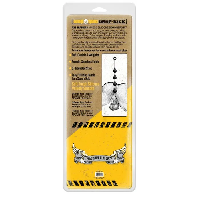 Boneyard DropKick Silicone Beginner Ass Training Kit 3 Pc Anal