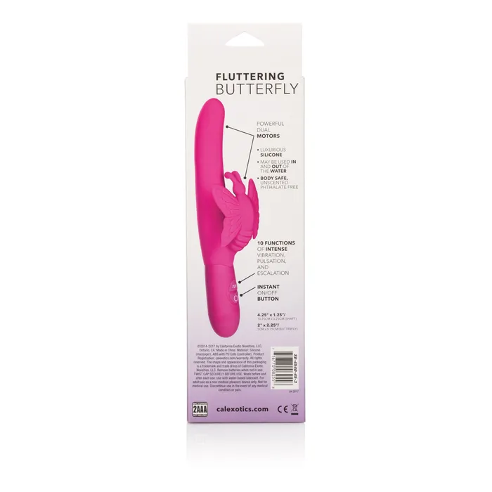 CalExotics Fluttering Butterfly Pink Vibrators CalExotics Fluttering Butterfly Pink Vibrators