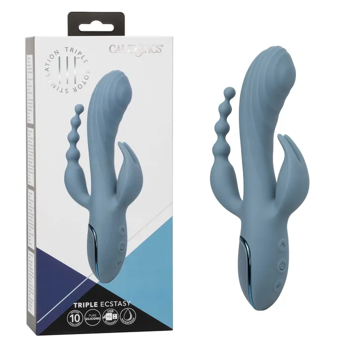 CalExotics Vibrators Iii Triple Ecstasy Blue CalExotics Vibrators Iii Triple Ecstasy Blue