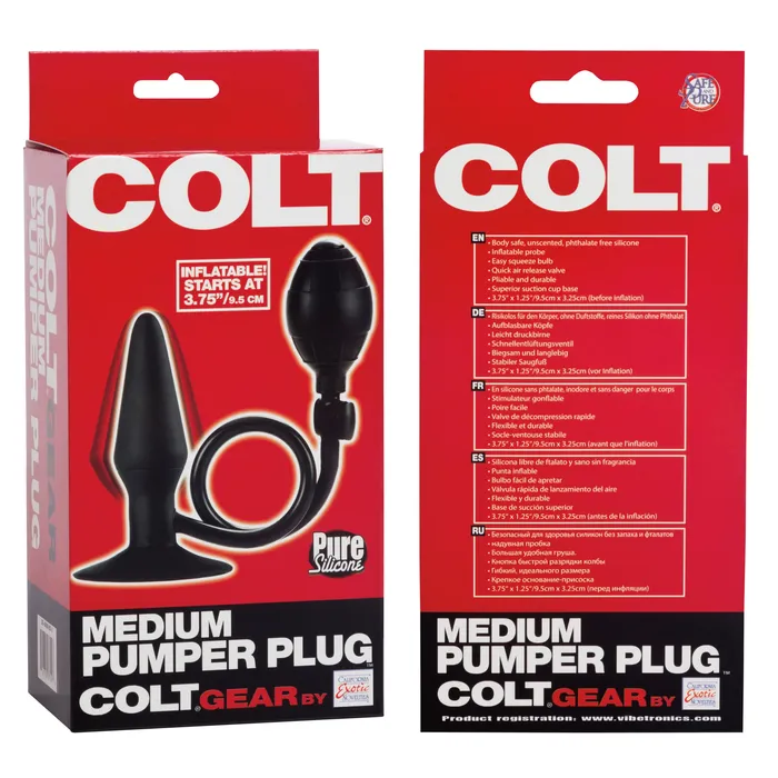 Colt Medium Pumper Plug Black CalExotics Anal
