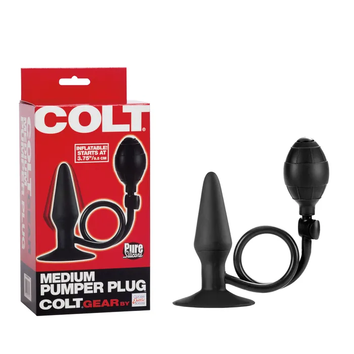 Colt Medium Pumper Plug Black CalExotics Anal Colt Medium Pumper Plug Black CalExotics Anal