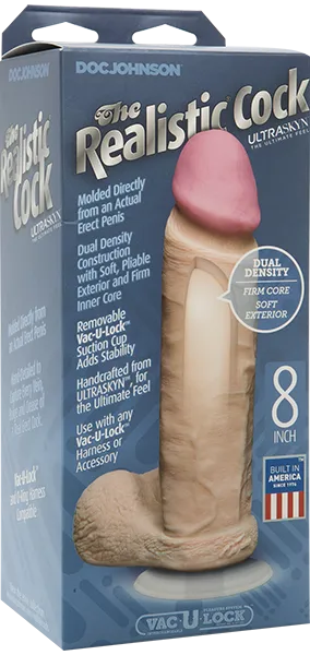 Dildos Doc Johnson ULTRASKYN 8 Vanilla