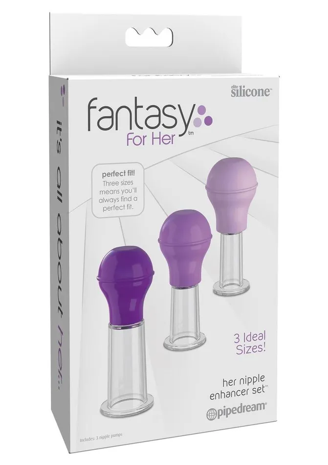 Fantasy For Her Nipple Enhancer Set 3 Size Kit Silicone Fantasy For Her Couples Fantasy For Her Nipple Enhancer Set 3 Size Kit Silicone Fantasy For Her Couples