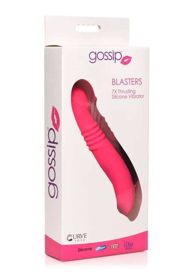 Female Sex Toys Gossip Gossip Blasters 10x Rechargeable Silicone Thrusting Vibrator