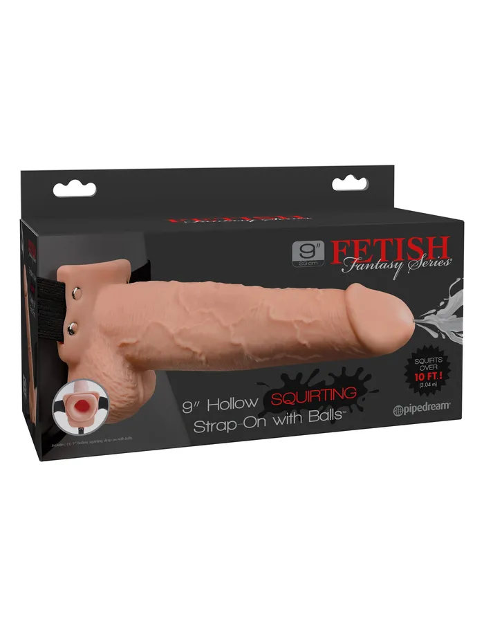 Female Sex Toys Pipedream Fetish Fantasy Series 9 Inch Hollow Squirting Strapon With Balls Flesh Female Sex Toys Pipedream Fetish Fantasy Series 9 Inch Hollow Squirting Strapon With Balls Flesh