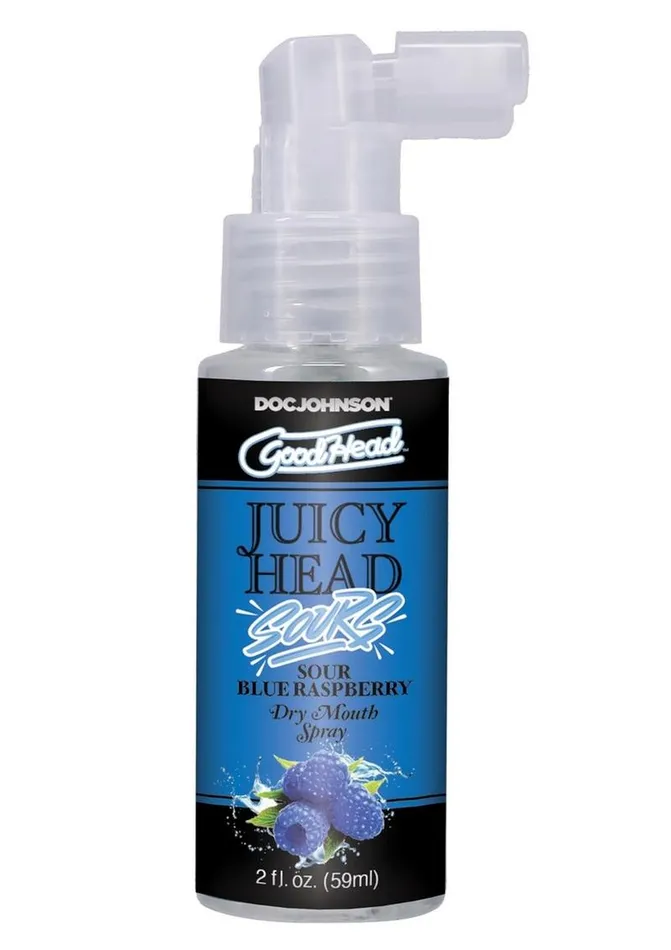 GoodHead Vibrators Goodhead Juicy Head Dry Mouth Spray Sour Blue Raspberry