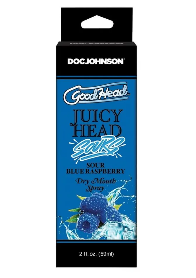 GoodHead Vibrators Goodhead Juicy Head Dry Mouth Spray Sour Blue Raspberry