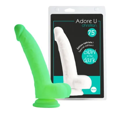 Landco Imports Female Sex Toys Adore U Christian 75 in Glow in the dark