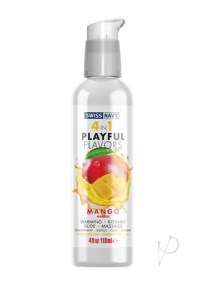 Lubricants Swiss Navy Swiss Navy 4 In 1 Flavored Lubricant 4oz Mango