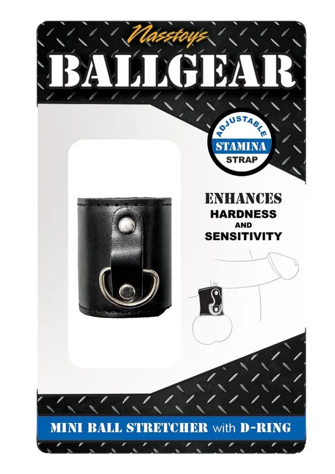Male Sex Toys Ballgear Ballgear Iron Mini Ball Stretcher with DRing