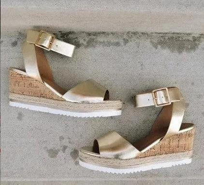 Male Sex Toys cj Womens Sandals With Buckle Wedge Heel