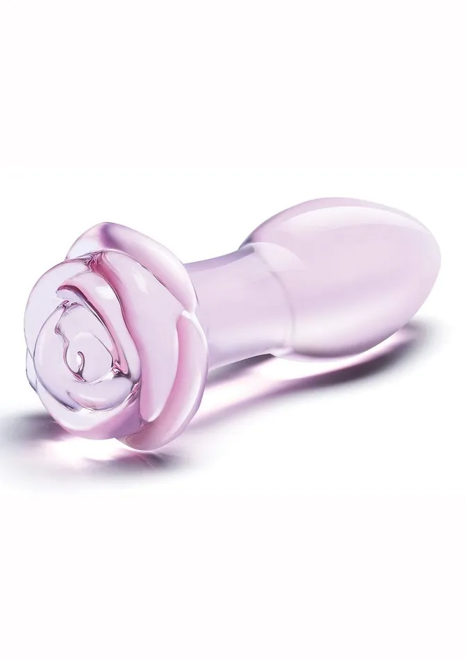 Male Sex Toys Glas Blossom Ring Glass Anal Plug Glas