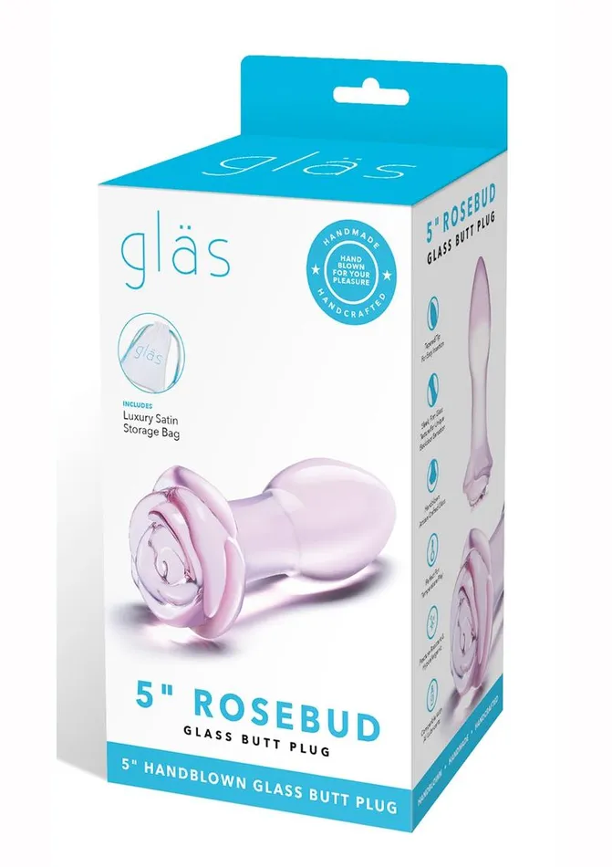 Male Sex Toys Glas Blossom Ring Glass Anal Plug Glas