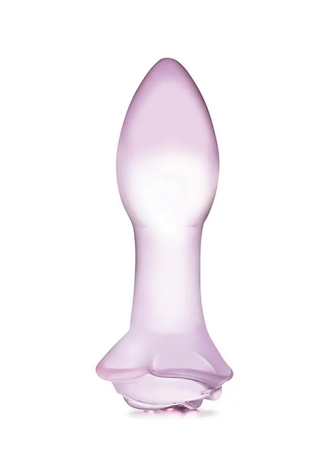 Male Sex Toys Glas Blossom Ring Glass Anal Plug Glas