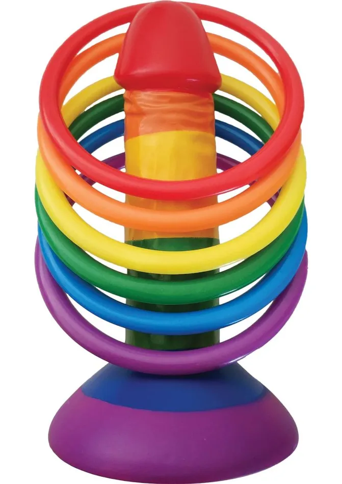 Male Sex Toys Rainbow Rainbow Pecker Party Ring Toss