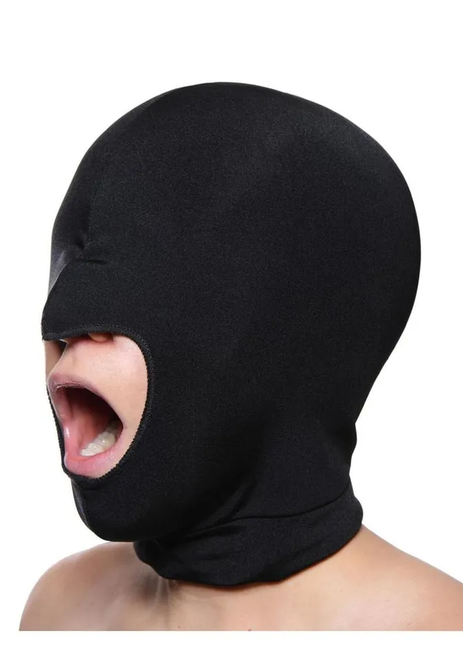 Master Series Blow Hole Open Mouth Spandex Hood Master Series Male Sex Toys