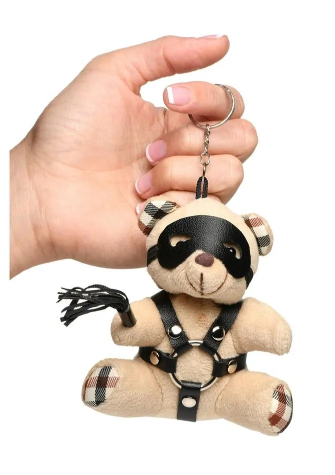Master Series Male Sex Toys Master Series BDSM Teddy Bear Keychain