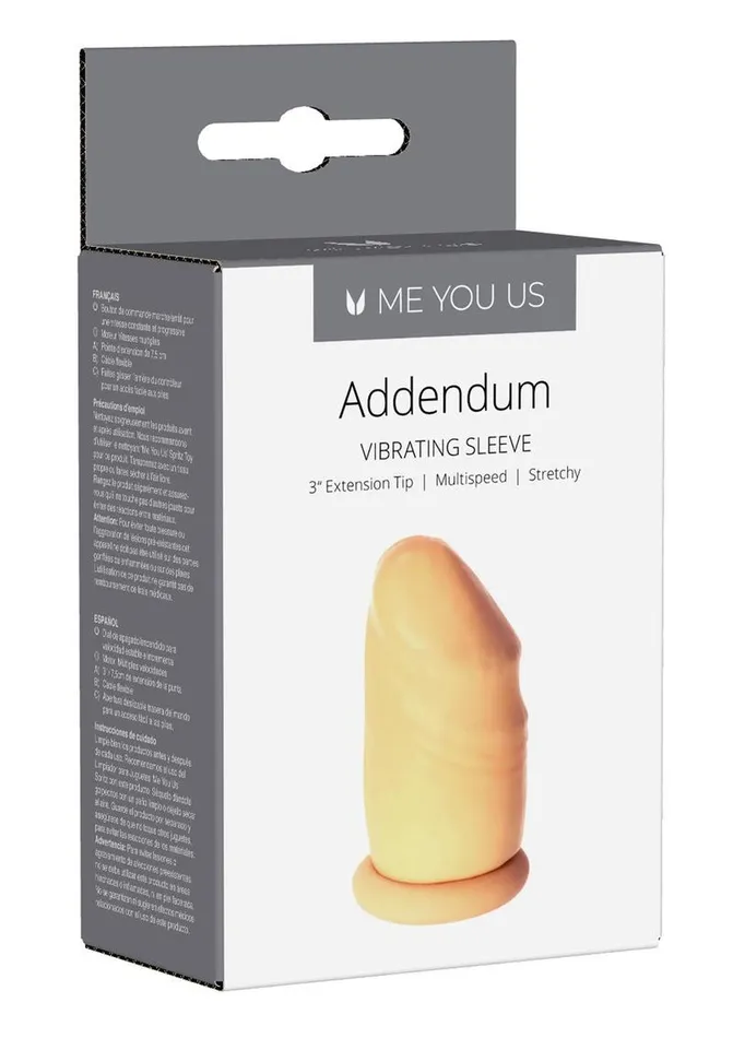 Me You Us Male Sex Toys ME YOU US Addendum Vibrating Sleeve with Remote Control Me You Us Male Sex Toys ME YOU US Addendum Vibrating Sleeve with Remote Control
