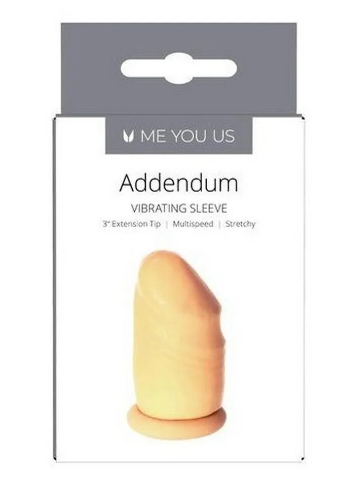 Me You Us Male Sex Toys ME YOU US Addendum Vibrating Sleeve with Remote Control Me You Us Male Sex Toys ME YOU US Addendum Vibrating Sleeve with Remote Control