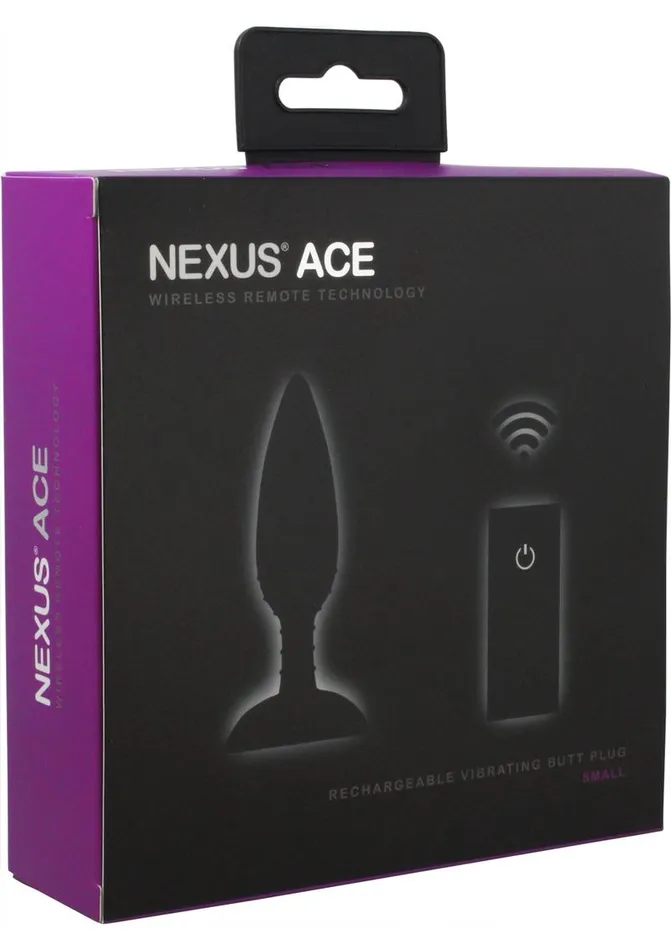 Nexus Ace Rechargeable Silicone Vibrating Butt Plug with Remote Control Nexus Anal