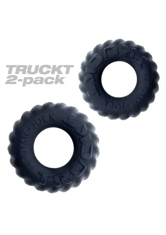 Oxballs Male Sex Toys Oxballs Truckt Plus Silicone Cock Ring 2 Pack Night Edition