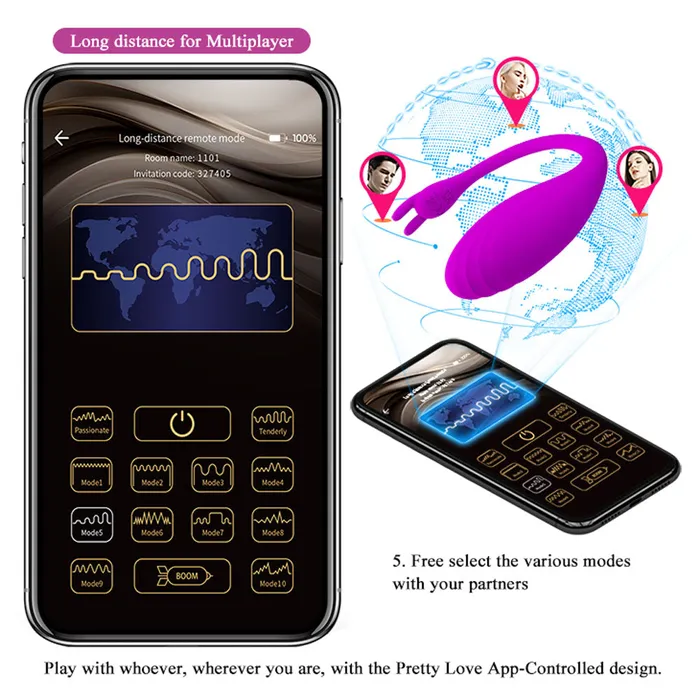 Pretty Love Pretty Love Catalina Global Remote Series Purple Vibrators Pretty Love Pretty Love Catalina Global Remote Series Purple Vibrators