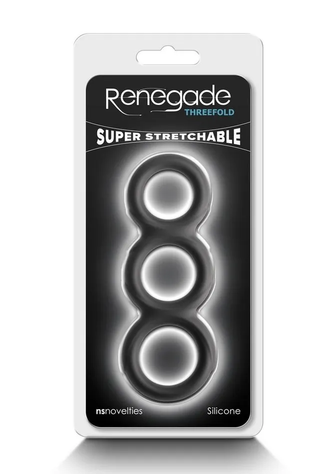Renegade Threefold Silicone Cock Ring Renegade Male Sex Toys