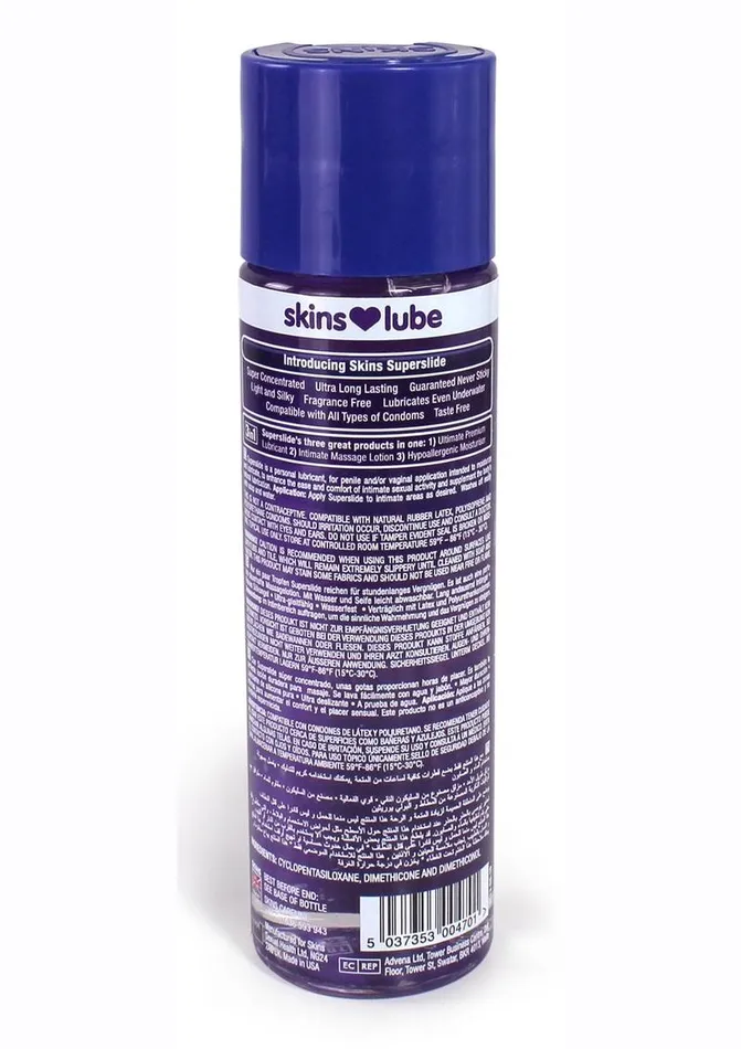 Skins Super Slide Silicone Based Lubricant Skins Female Sex Toys