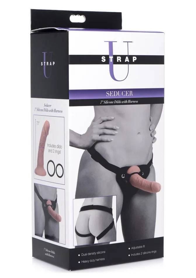 STRAP U StrapU Seducer Silicone Dildo with Harness Female Sex Toys