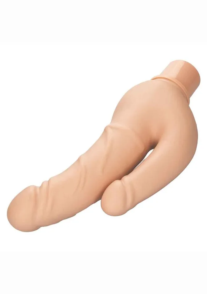 Studs Female Sex Toys Rechargeable Power Stud Over and Under Silicone Vibrating Double Dong
