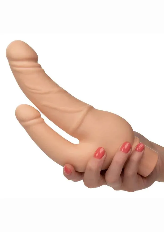 Studs Female Sex Toys Rechargeable Power Stud Over and Under Silicone Vibrating Double Dong