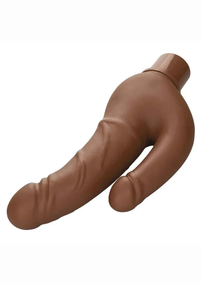 Studs Female Sex Toys Rechargeable Power Stud Over and Under Silicone Vibrating Double Dong