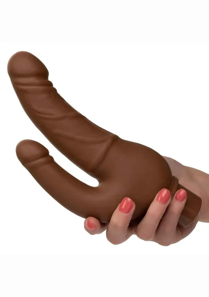 Studs Female Sex Toys Rechargeable Power Stud Over and Under Silicone Vibrating Double Dong