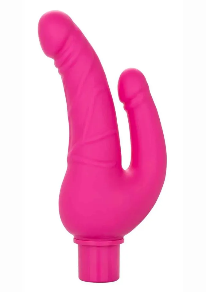 Studs Female Sex Toys Rechargeable Power Stud Over and Under Silicone Vibrating Double Dong