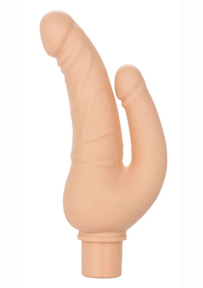 Studs Female Sex Toys Rechargeable Power Stud Over and Under Silicone Vibrating Double Dong