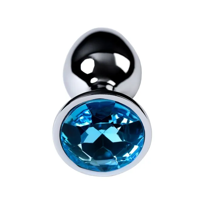The Toolshed AU Anal Silver Metal Anal Plug w Topaz Crystal