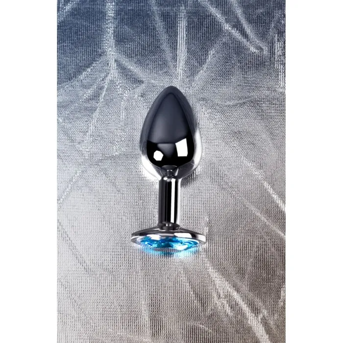 The Toolshed AU Anal Silver Metal Anal Plug w Topaz Crystal