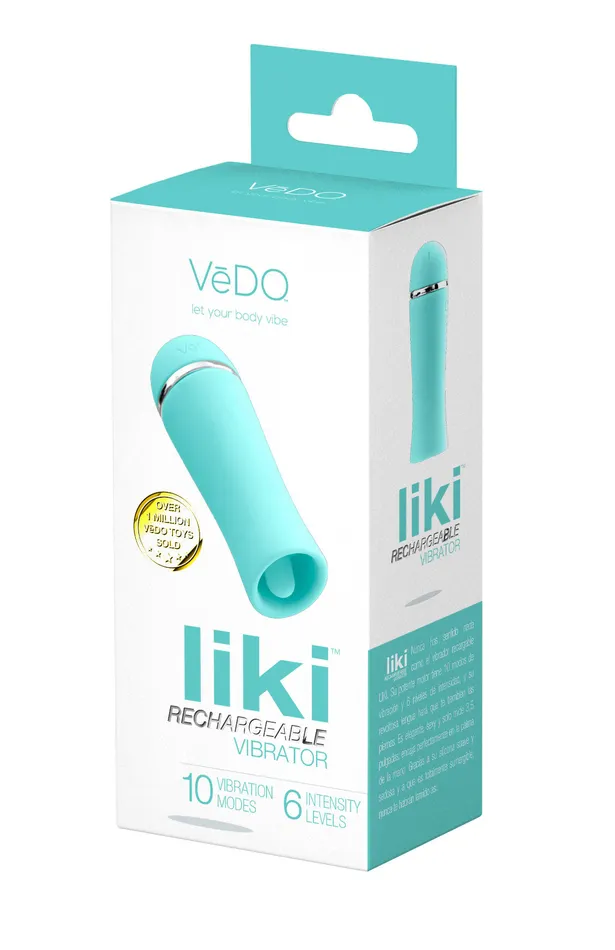 VeDO Vibrators Liki Rechargeable Flicker Vibe Tease Me Turqoise VeDO Vibrators Liki Rechargeable Flicker Vibe Tease Me Turqoise