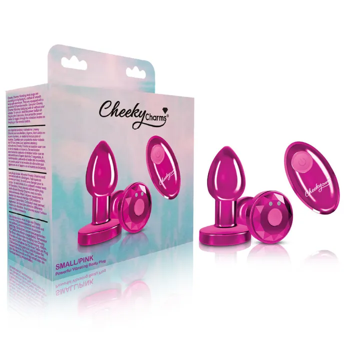 Viben Male Sex Toys Cheeky Charms Rechargeable Vibrating Metal Butt Plug With Remote Control Pink Small Viben Male Sex Toys Cheeky Charms Rechargeable Vibrating Metal Butt Plug With Remote Control Pink Small